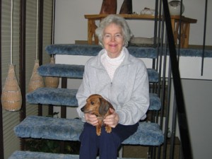 Rhonda Sussman w dog