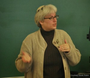 Rabbi Sarah Rubin teaches at a seminar in 2011.